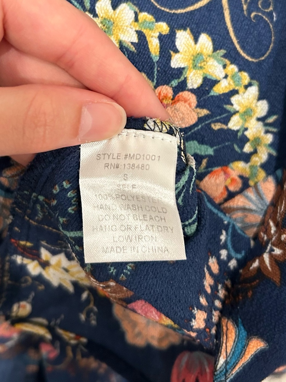 I Madeline Garden Splendor Floral Empire Waist Midi Dress Size Small - Picture 11 of 12